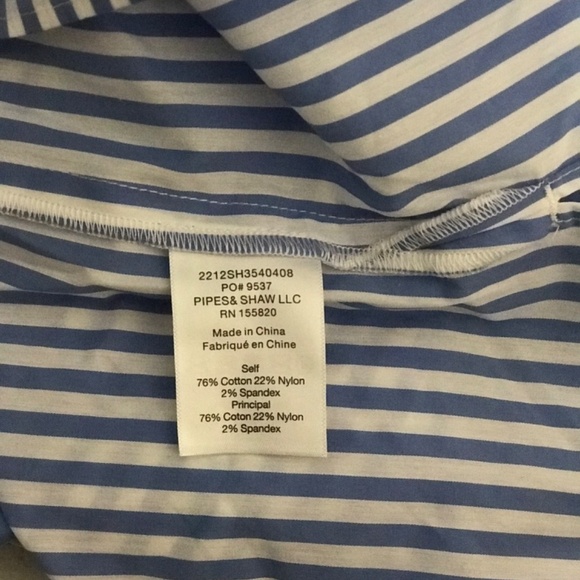 Veronica Beard Whitman Striped Button-Front Shirt Size 7 Paper Tag De-Label - Picture 7 of 8